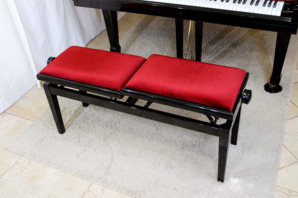 Double piano bench for duets